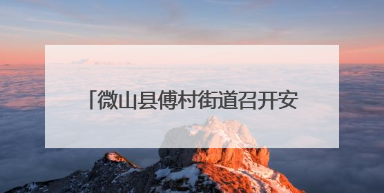微山县傅村街道召开安全生产警示教育培训