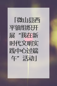 微山县西平镇组织开展“我在新时代文明实践中心过端午”活动