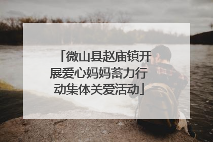 微山县赵庙镇开展爱心妈妈蓄力行动集体关爱活动