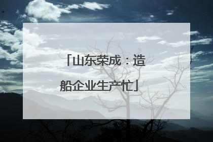 山东荣成：造船企业生产忙