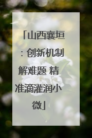 山西襄垣：创新机制解难题 精准滴灌润小微