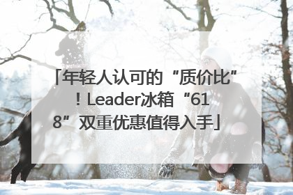 年轻人认可的“质价比”！Leader冰箱“618”双重优惠值得入手