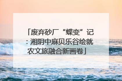 废弃砂厂“蝶变”记：湘阴中麻贝乐谷绘就农文旅融合新画卷