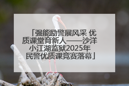 强能励警展风采 优质课堂育新人——沙洋小江湖监狱2025年民警优质课竞赛落幕