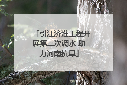引江济淮工程开展第二次调水 助力河南抗旱