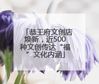 恭王府文创店焕新，近500种文创传达“福”文化内涵