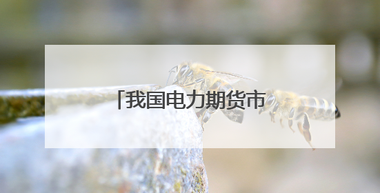 我国电力期货市场建设正当时