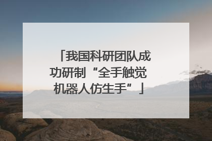 我国科研团队成功研制“全手触觉机器人仿生手”