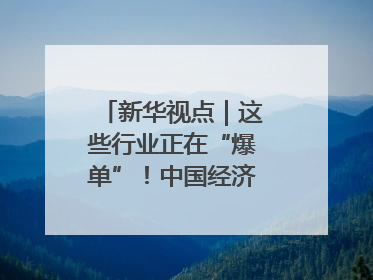 新华视点｜这些行业正在“爆单”！中国经济活力密码