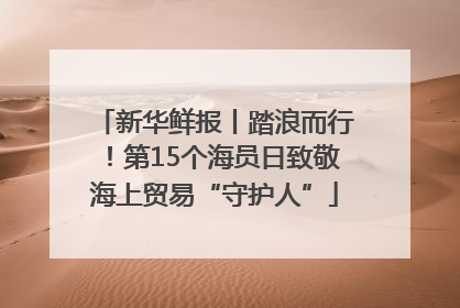 新华鲜报丨踏浪而行！第15个海员日致敬海上贸易“守护人”