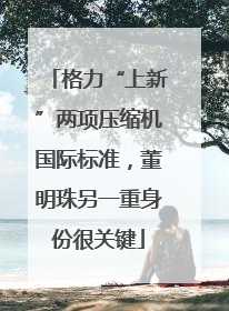 格力“上新”两项压缩机国际标准，董明珠另一重身份很关键