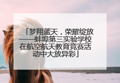 梦翔蓝天，荣耀绽放——蚌埠第三实验学校在航空航天教育竞赛活动中大放异彩