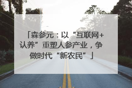 森参元：以“互联网+认养”重塑人参产业，争做时代“新农民”