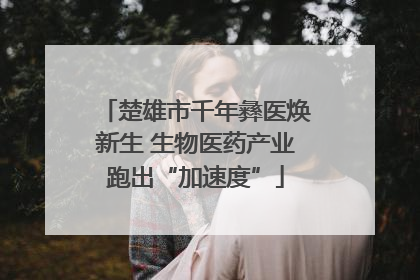 楚雄市千年彝医焕新生 生物医药产业跑出“加速度”
