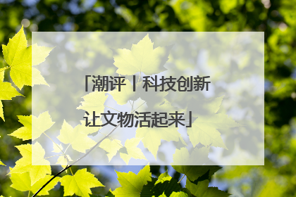 潮评丨科技创新让文物活起来