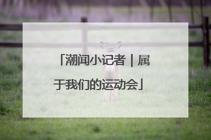 潮闻小记者｜属于我们的运动会