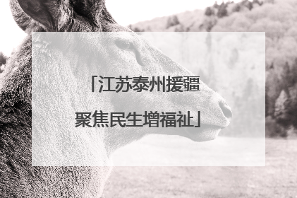 江苏泰州援疆 聚焦民生增福祉