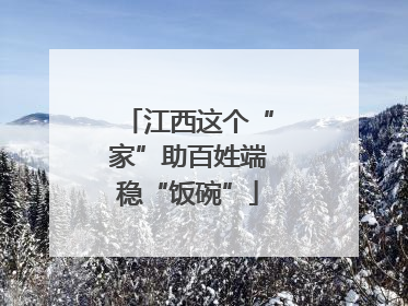 江西这个“家”助百姓端稳“饭碗”