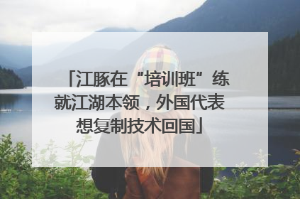 江豚在“培训班”练就江湖本领，外国代表想复制技术回国