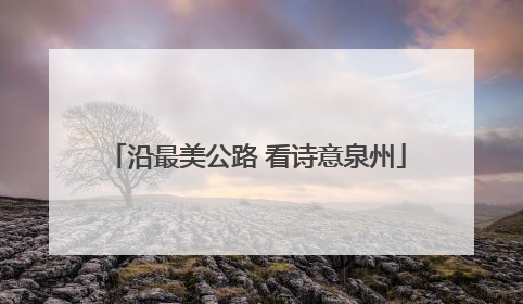 沿最美公路 看诗意泉州