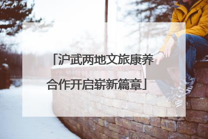 沪武两地文旅康养合作开启崭新篇章