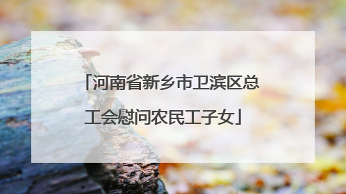 河南省新乡市卫滨区总工会慰问农民工子女
