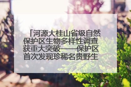 河源大桂山省级自然保护区生物多样性调查获重大突破——保护区首次发现珍稀名贵野生干巴菌与钝尾两头蛇