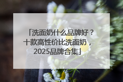 洗面奶什么品牌好？十款高性价比洗面奶，2025品牌合集