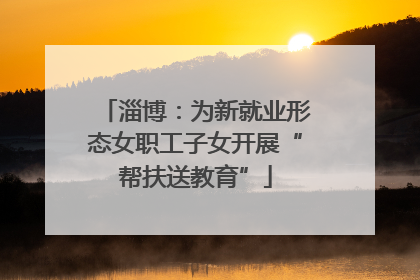 淄博：为新就业形态女职工子女开展“帮扶送教育”