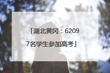 湖北黄冈：62097名学生参加高考