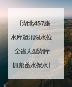 湖北457座水库超汛限水位 全省大型湖库抓紧蓄水保水