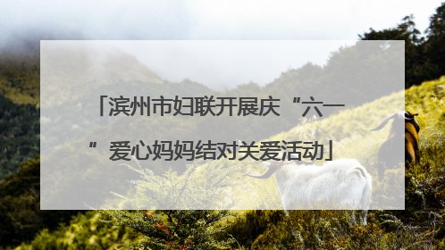 滨州市妇联开展庆“六一”爱心妈妈结对关爱活动