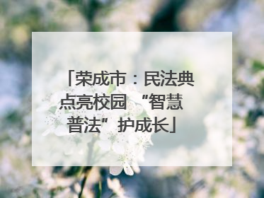 荣成市：民法典点亮校园 “智慧普法”护成长