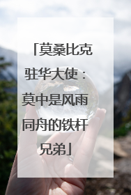 莫桑比克驻华大使：莫中是风雨同舟的铁杆兄弟