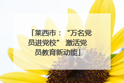 莱西市：“万名党员进党校” 激活党员教育新动能