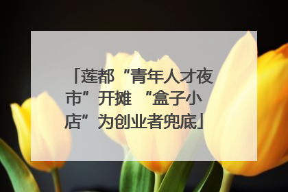 莲都“青年人才夜市”开摊 “盒子小店”为创业者兜底