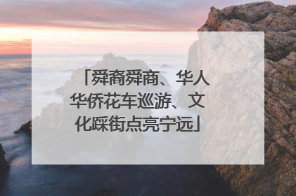 舜裔舜商、华人华侨花车巡游、文化踩街点亮宁远