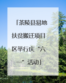 茶陵县易地扶贫搬迁项目区举行庆“六一”活动