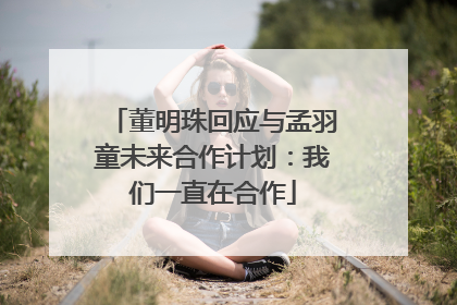 董明珠回应与孟羽童未来合作计划：我们一直在合作