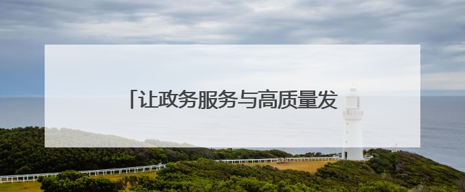 让政务服务与高质量发展的协奏曲响彻大地