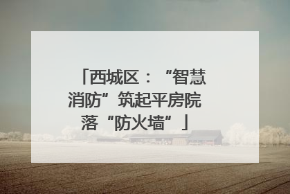 西城区：“智慧消防”筑起平房院落“防火墙”