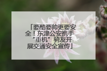 要酷要帅更要安全！东津公安携手 “重机”骑友开展交通安全宣传