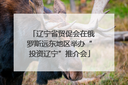 辽宁省贸促会在俄罗斯远东地区举办“投资辽宁”推介会