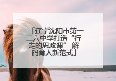 辽宁沈阳市第一二六中学打造“行走的思政课” 解码育人新范式