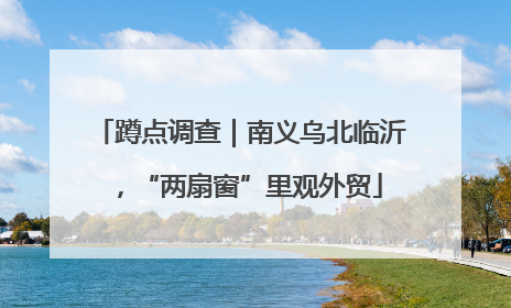 蹲点调查｜南义乌北临沂，“两扇窗”里观外贸