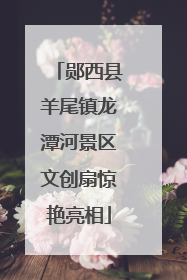 郧西县羊尾镇龙潭河景区文创扇惊艳亮相