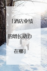酒店业绩的增长动力在哪