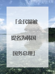 金民锡被提名为韩国国务总理