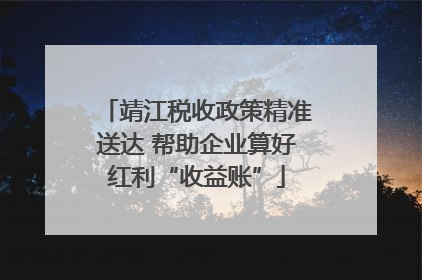 靖江税收政策精准送达 帮助企业算好红利“收益账”