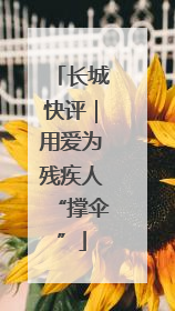 长城快评｜用爱为残疾人“撑伞”